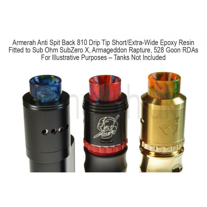 Armerah Anti Spit Back 810 Drip Tip Smok TFV8/TFV12 Short/Extra 