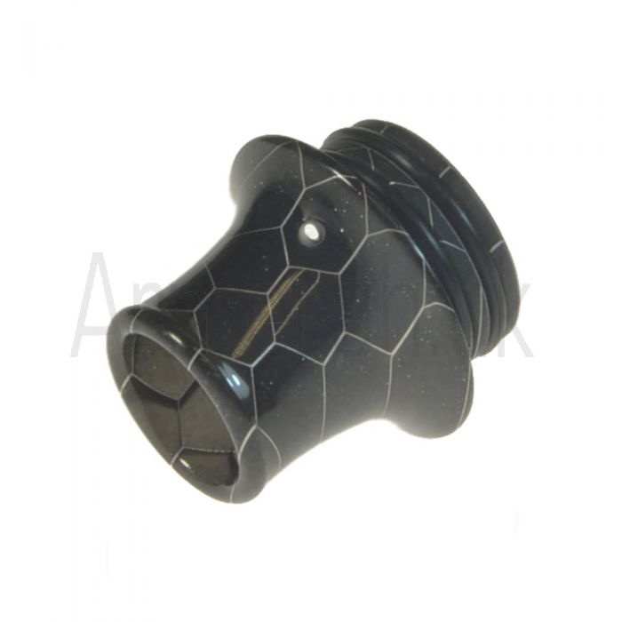 810er Drip Tip Aus Edelstahl & Epoxidharz | Snake Design Wide Bore Mundstück Für Vaporizer