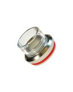 Armerah 28.5mm RDA Top Cap e-cig Mouthpiece Glass/Stainless Super Wide Bore