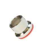 Armerah 28.5mm RDA Top Cap e-cig Mouthpiece Domed/Stainless Super Wide Bore