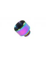 Armerah Anti Spit Back 510 Drip Tip eCig Mouthpiece Short/Wide Steel Rainbow
