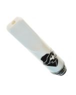 Armerah Pipe Stem Flat 510 Drip Tip eCig Mouthpiece Long/Narrow Ceramic/Steel
