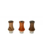 Armerah Woody Vase 510 Drip Tip eCig Mouthpiece Short/Narrow Wood/Steel Available Colours