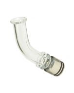 Armerah Pipe Stem XL 810 Drip Tip eCig Mouthpiece Medium Glass/Curved Clear