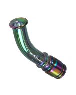 Armerah Pipe Stem XL 810 Drip Tip eCig Mouthpiece Medium Glass/Curved Rainbow