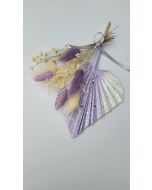Armerah Glittery Lilac White Palm Spear Dried Flower Arrangement Cake Toppers