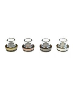 Armerah 22mm RDA Top Cap e-cig Mouthpiece Glass/Stainless-Steel Wide Bore Available Colours