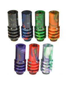Armerah Tower 510 Drip Tip eCig Mouthpiece Tall/Medium Marble Epoxy Resin Available Colours