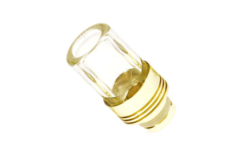 Armerah 510 Drip Tip e-cig Mouthpiece Short/Glass/Golden