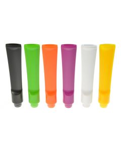 Armerah Pipe Stem Flat 510 Drip Tip eCig Mouthpiece Long/Narrow PVC/Straight Available Colours