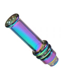 Armerah Pipe Stem L 510 Drip Tip eCig Mouthpiece Medium Glass/Straight Rainbow