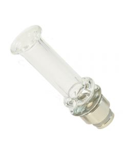 Armerah Pipe Stem L 510 Drip Tip eCig Mouthpiece Medium Glass/Straight Clear