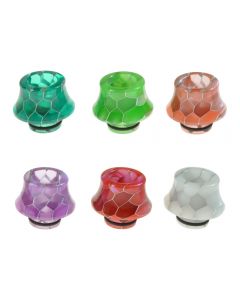 Armerah Snakeskin Cone 510 Drip Tip eCig Mouthpiece Short/Medium Epoxy Resin Available Colours